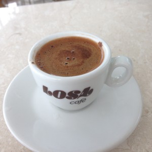 Turkish coffee in pavilion