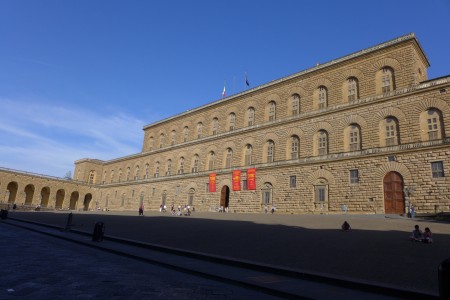 The large exterior at Palazzo Pitti