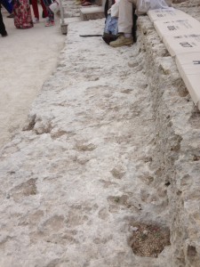 Seats on the old part of the theatre