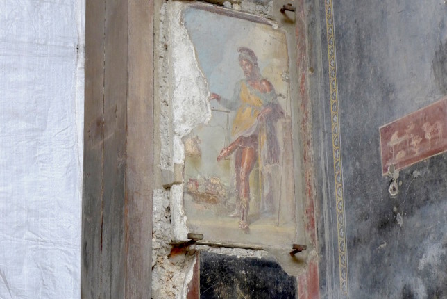 Fresco of Priapus at the House of the Vettii.