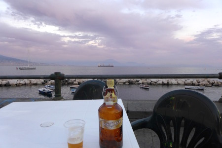 Enjoying the sunset with a waterfront table.