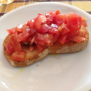Bruschette with tomatoes