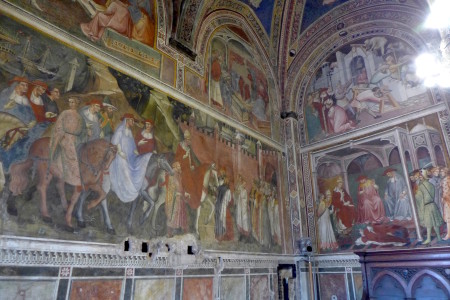 Frescoes in one of the rooms.