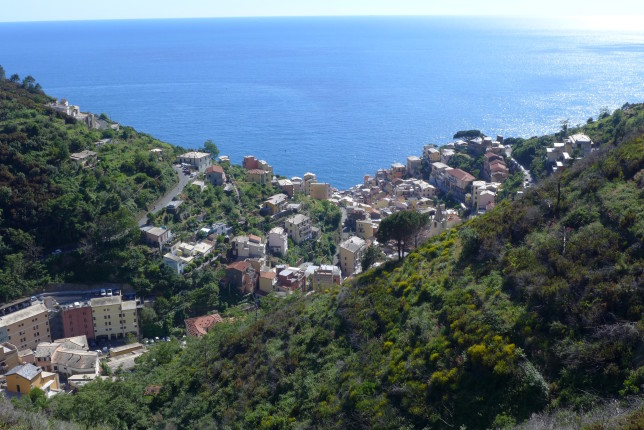 Riomaggiore below