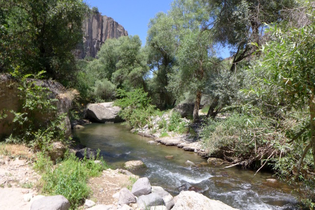 Walking along the valley floor