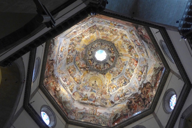 View of the inside of the dome