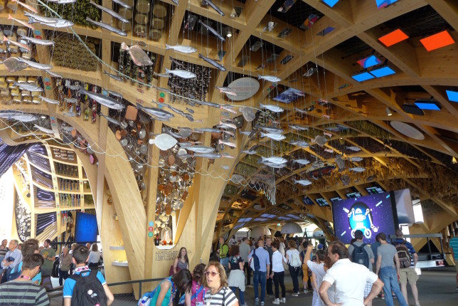 Inside the France Pavilion