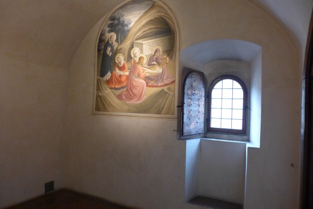 Convent room with fresco