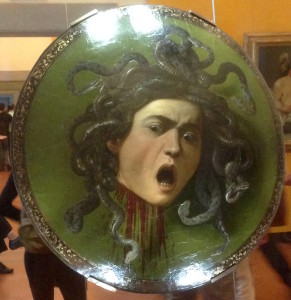 A cool Medusa shield by caravaggio